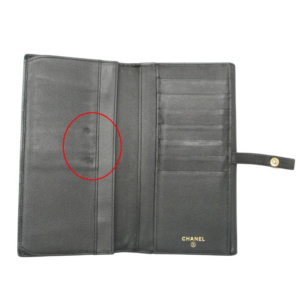 Chanel Wallet CC Logo Button Hook Black — view 5