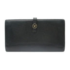 Chanel Wallet CC Logo Button Hook Black