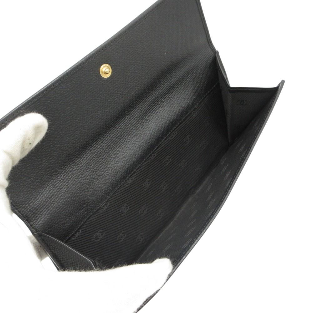 Chanel Wallet CC Logo Button Hook Black — view 7