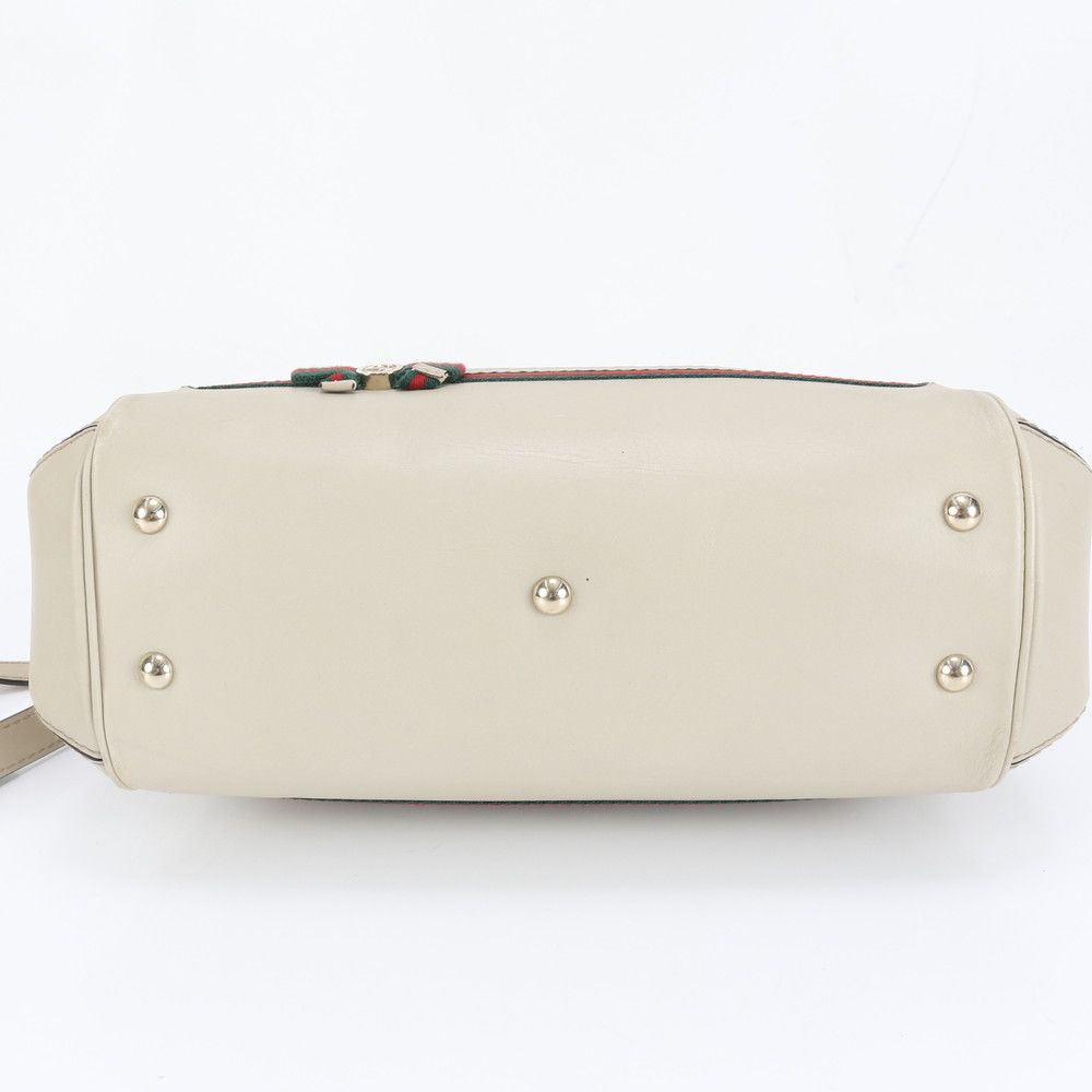 Gucci GG Canvas Sherry Mayfair Leather 2-Way Shoulder Bag Crossbody Tote — view 6