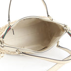 Gucci GG Canvas Sherry Mayfair Leather 2-Way Shoulder Bag Crossbody Tote — view 8