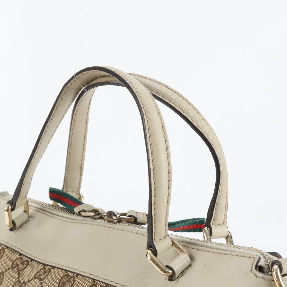 Gucci GG Canvas Sherry Mayfair Leather 2-Way Shoulder Bag Crossbody Tote — view 2