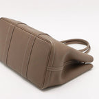 Hermes Construction Garden Party PM Negonda Etoupe Leather Tote Bag — view 3