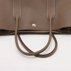 Hermes Construction Garden Party PM Negonda Etoupe Leather Tote Bag — view 5
