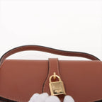 Celine Tabu Clutch Leather 2-Way Shoulder Bag Crossbody Hand Brown — view 6