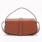 Celine Tabu Clutch Leather 2-Way Shoulder Bag Crossbody Hand Brown — view 2