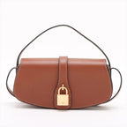 Celine Tabu Clutch Leather 2-Way Shoulder Bag Crossbody Hand Brown