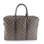 Louis Vuitton Monogram Macassar Porte Document Voyage Pdv Business Bag — view 3
