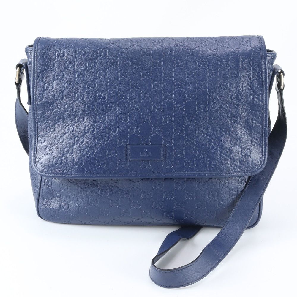 Gucci Guccissima Leather Shoulder Bag Crossbody Messenger