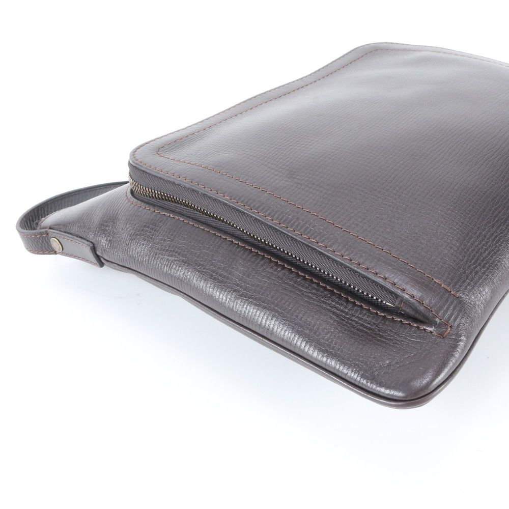 Louis Vuitton Utah Sac Plat Leather Shoulder Bag Messenger Brown — view 6