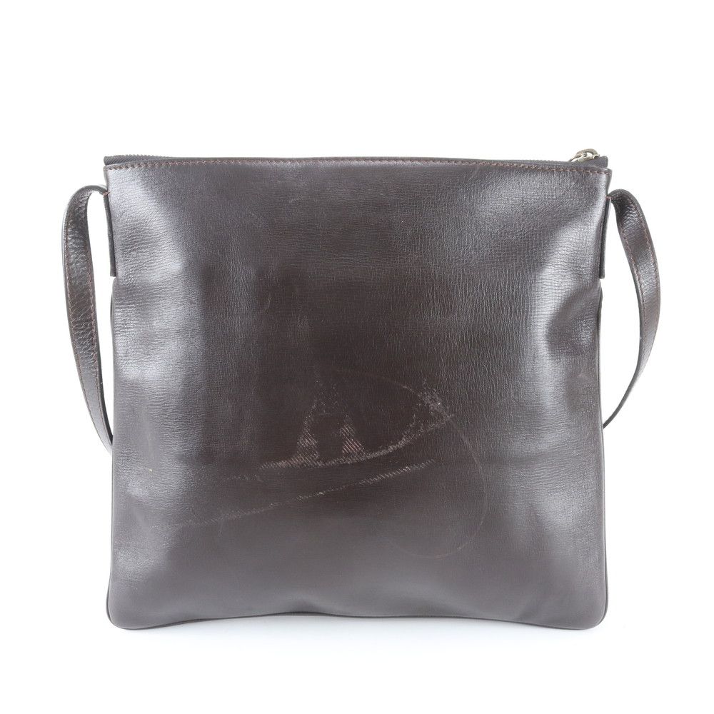 Louis Vuitton Utah Sac Plat Leather Shoulder Bag Messenger Brown — view 3