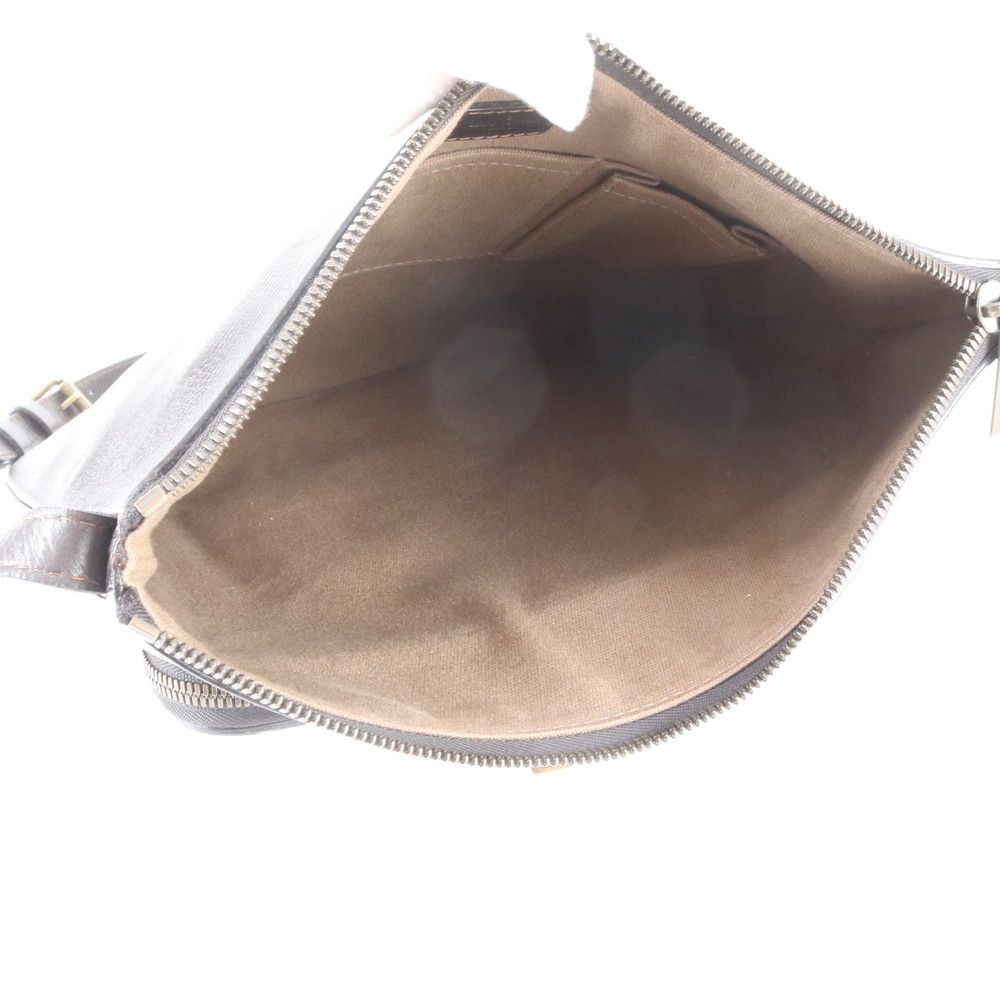 Louis Vuitton Utah Sac Plat Leather Shoulder Bag Messenger Brown — view 7