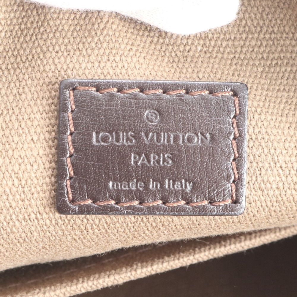 Louis Vuitton Utah Sac Plat Leather Shoulder Bag Messenger Brown — view 8