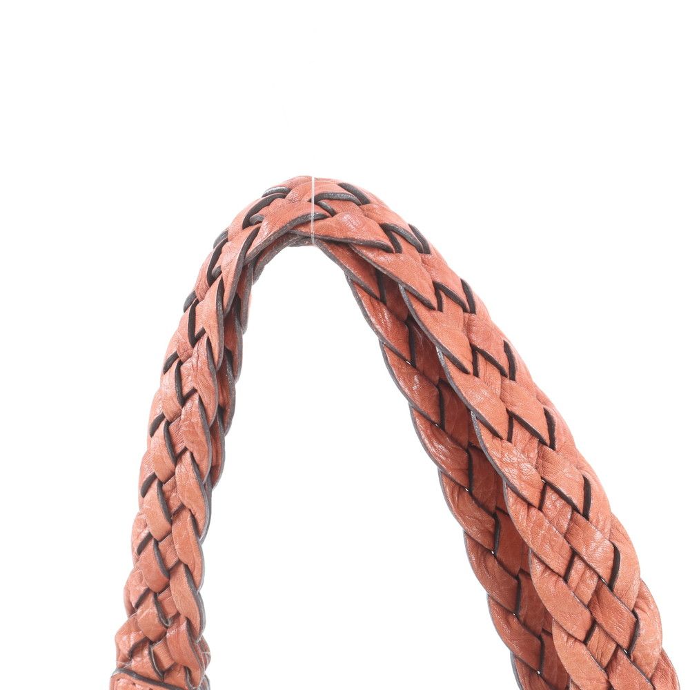 Gucci Bamboo Braided Handle Leather Tote Shoulder Hand Bag — view 2