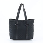 Gucci GG Canvas Leather Tote Bag Shoulder Business Document Black — view 3