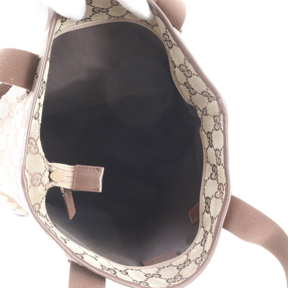 Gucci GG Canvas 019 Leather Tote Bag Shoulder Business Document — view 7