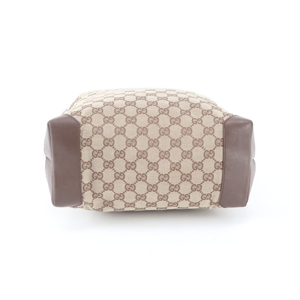 Gucci GG Canvas 019 Leather Tote Bag Shoulder Business Document — view 6