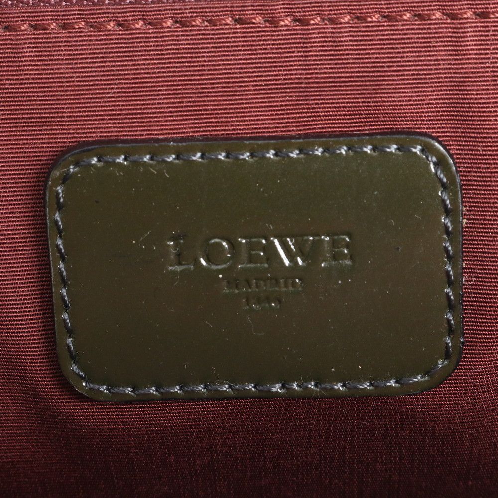 Loewe Padlock Leather Handbag Tote Brown — view 8