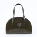 Loewe Padlock Leather Handbag Tote Brown