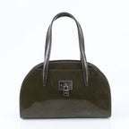 Loewe Padlock Leather Handbag Tote Brown
