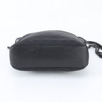 Gucci GG Canvas Leather Shoulder Bag Crossbody Messenger Black — view 6