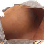 Louis Vuitton Monogram Keepall 55 Leather Boston Bag Tote Carry — view 7