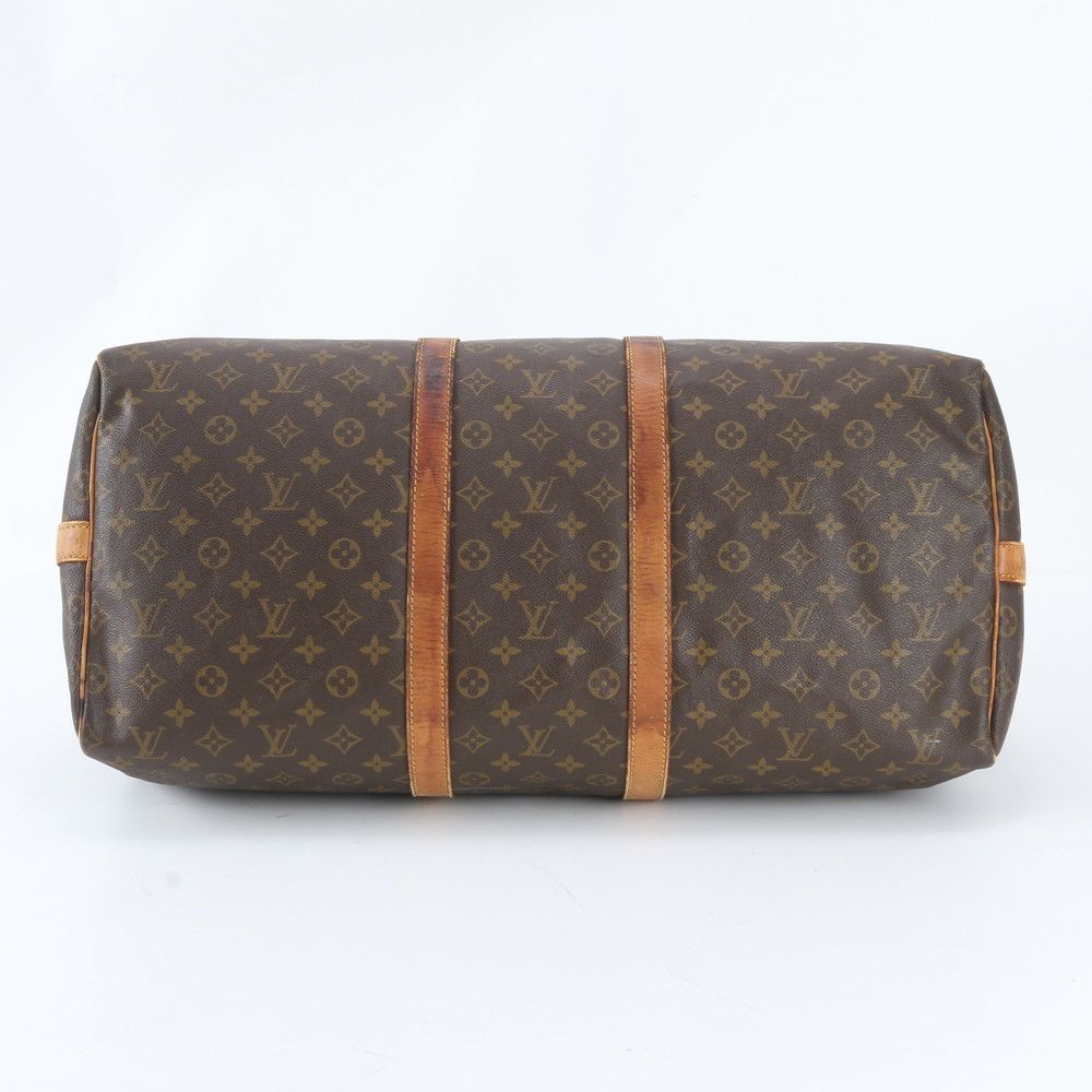 Louis Vuitton Monogram Keepall 55 Leather Boston Bag Tote Carry — view 6