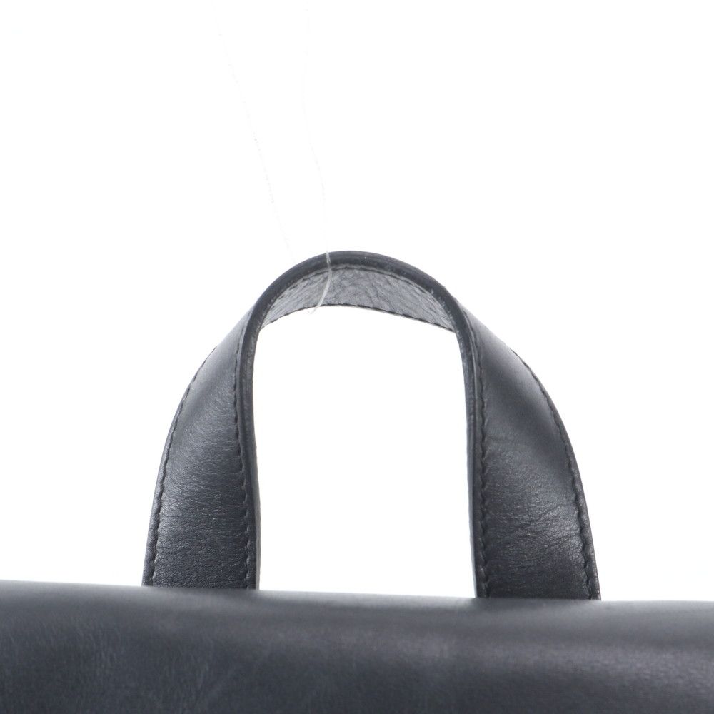 Gucci 003 Leather Nylon Backpack Shoulder Bag Black — view 2
