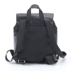 Gucci 003 Leather Nylon Backpack Shoulder Bag Black — view 3