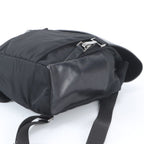 Gucci 003 Leather Nylon Backpack Shoulder Bag Black — view 4