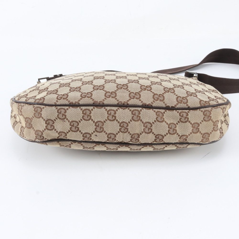 Gucci GG Canvas Leather Shoulder Bag Crossbody Messenger — view 5