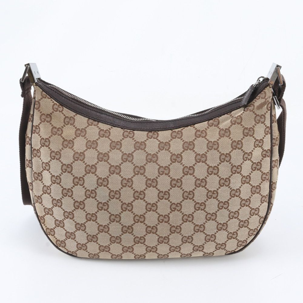Gucci GG Canvas Leather Shoulder Bag Crossbody Messenger — view 3
