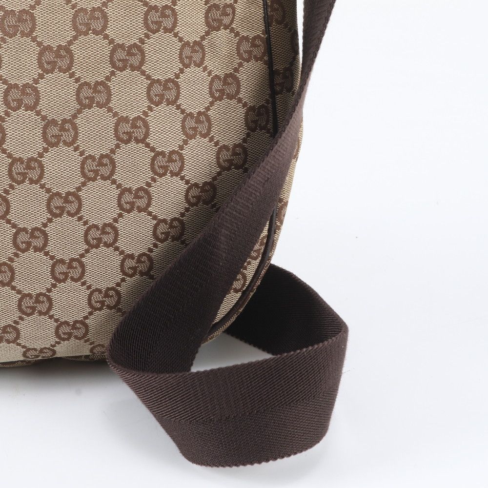 Gucci GG Canvas Leather Shoulder Bag Crossbody Messenger — view 2