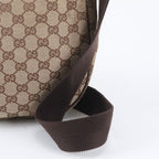 Gucci GG Canvas Leather Shoulder Bag Crossbody Messenger — view 2