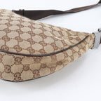 Gucci GG Canvas Leather Shoulder Bag Crossbody Messenger — view 4