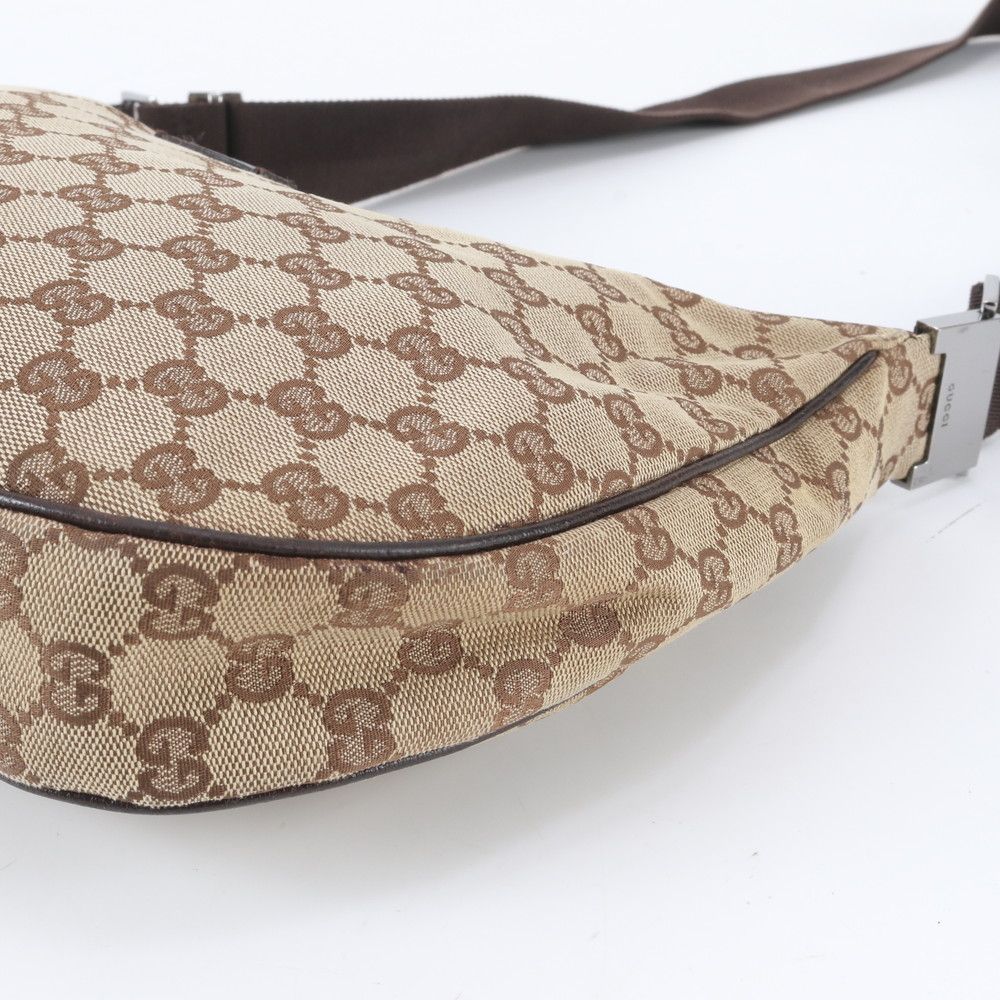 Gucci GG Canvas Leather Shoulder Bag Crossbody Messenger — view 4