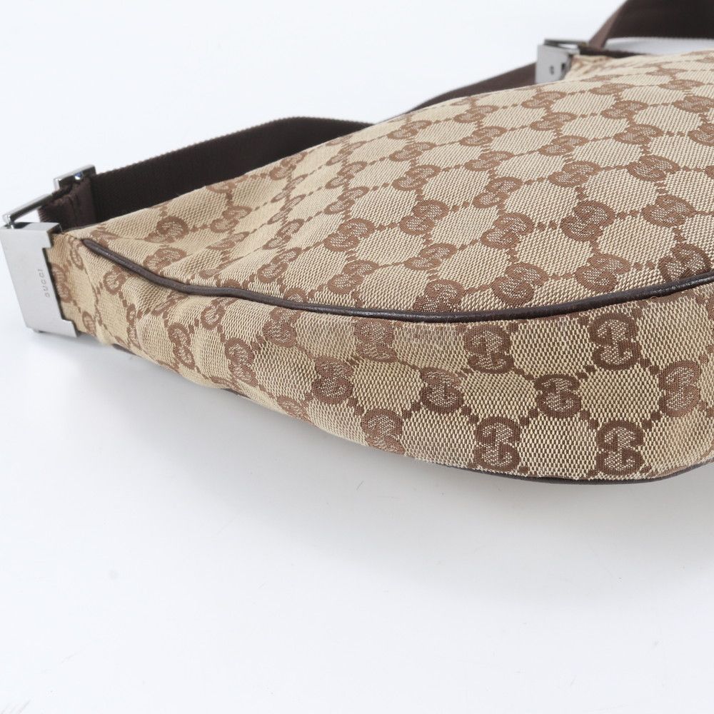 Gucci GG Canvas Leather Shoulder Bag Crossbody Messenger — view 6