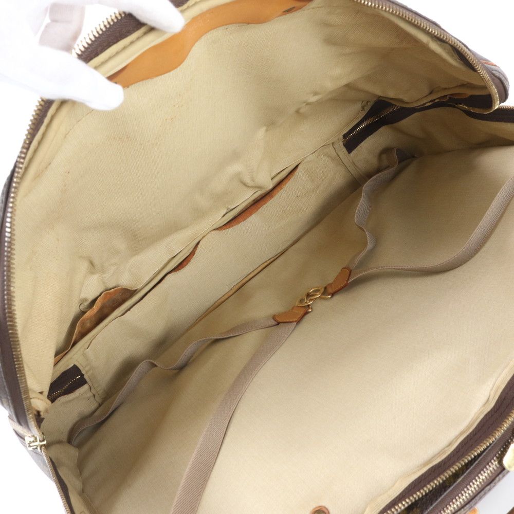 Louis Vuitton Monogram Alize de Poche Leather Boston Bag Tote Carry — view 7