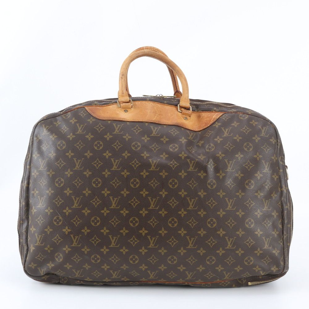 Louis Vuitton Monogram Alize de Poche Leather Boston Bag Tote Carry — view 3