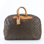 Louis Vuitton Monogram Alize de Poche Leather Boston Bag Tote Carry
