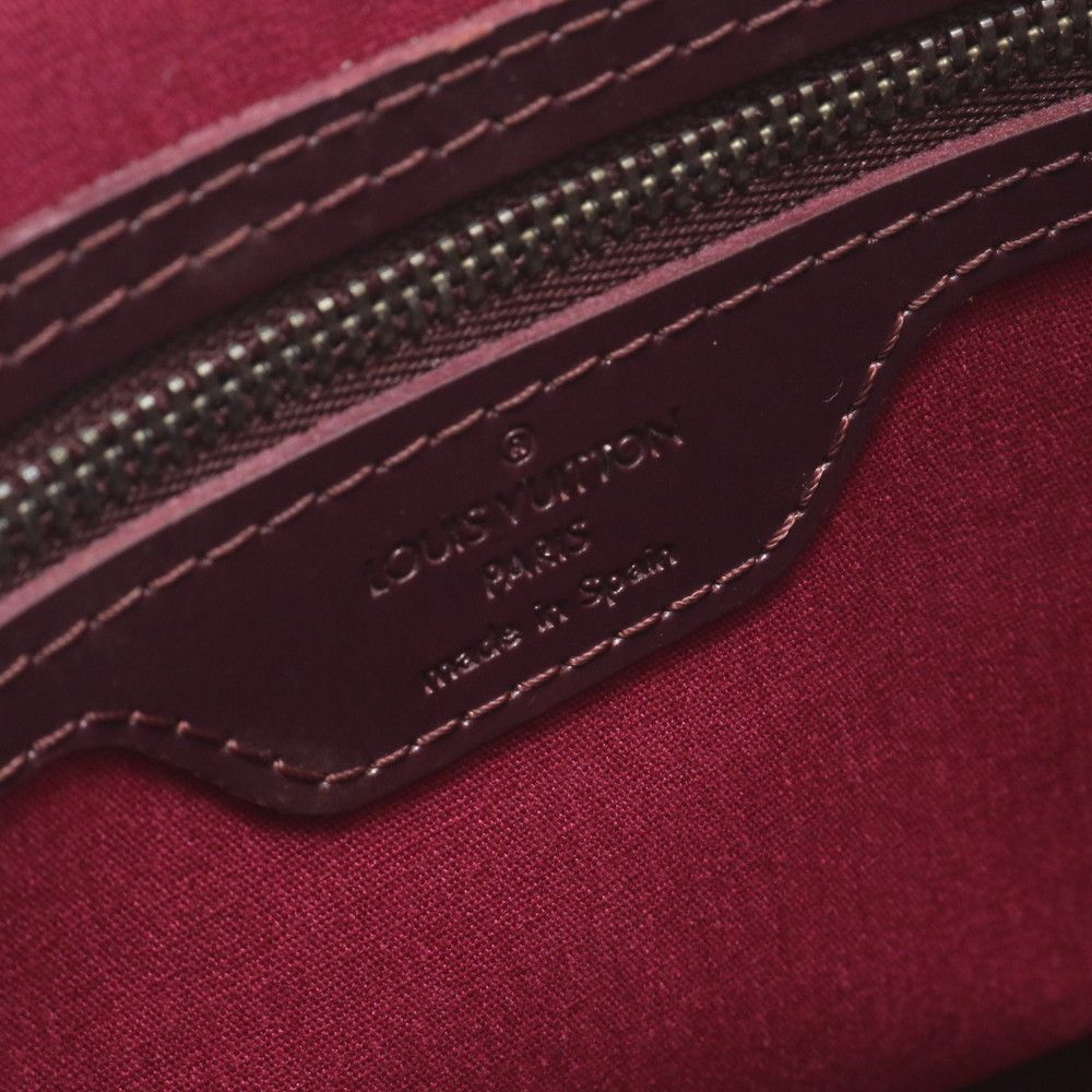 Louis Vuitton Monogram Matte Stockton Violet Leather Tote Shoulder Bag — view 8