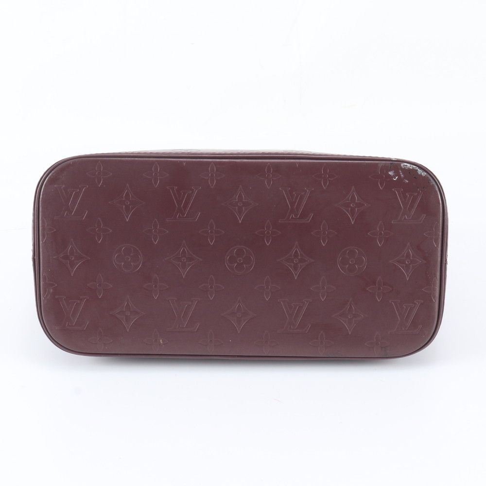 Louis Vuitton Monogram Matte Stockton Violet Leather Tote Shoulder Bag — view 6