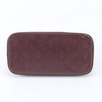 Louis Vuitton Monogram Matte Stockton Violet Leather Tote Shoulder Bag — view 6