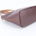 Louis Vuitton Monogram Matte Stockton Violet Leather Tote Shoulder Bag — view 5