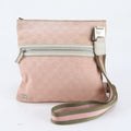 Gucci GG Canvas Sherry Line Leather Shoulder Bag Crossbody