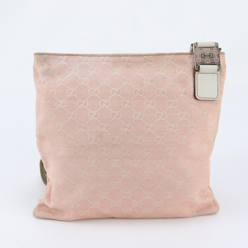 Gucci GG Canvas Sherry Line Leather Shoulder Bag Crossbody — view 3