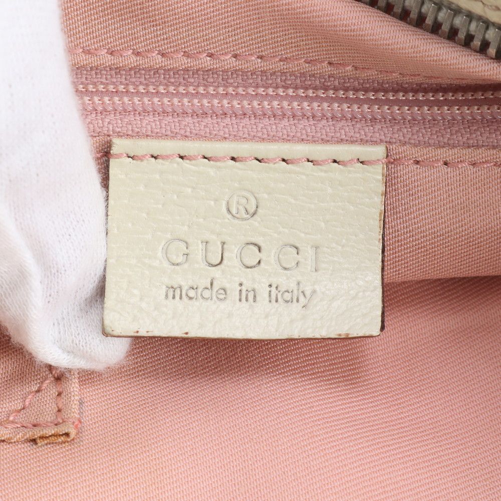 Gucci GG Canvas Sherry Line Leather Shoulder Bag Crossbody — view 8