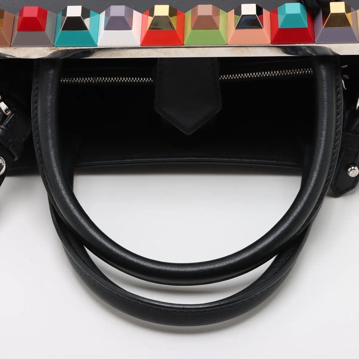 Fendi Petit Toujours Leather 2-Way Handbag Crossbody Shoulder Tote Bag — view 5