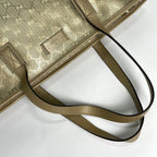 Gucci Tote Bag GG Supreme Pattern Metallic Gold — view 5