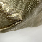 Gucci Tote Bag GG Supreme Pattern Metallic Gold — view 3